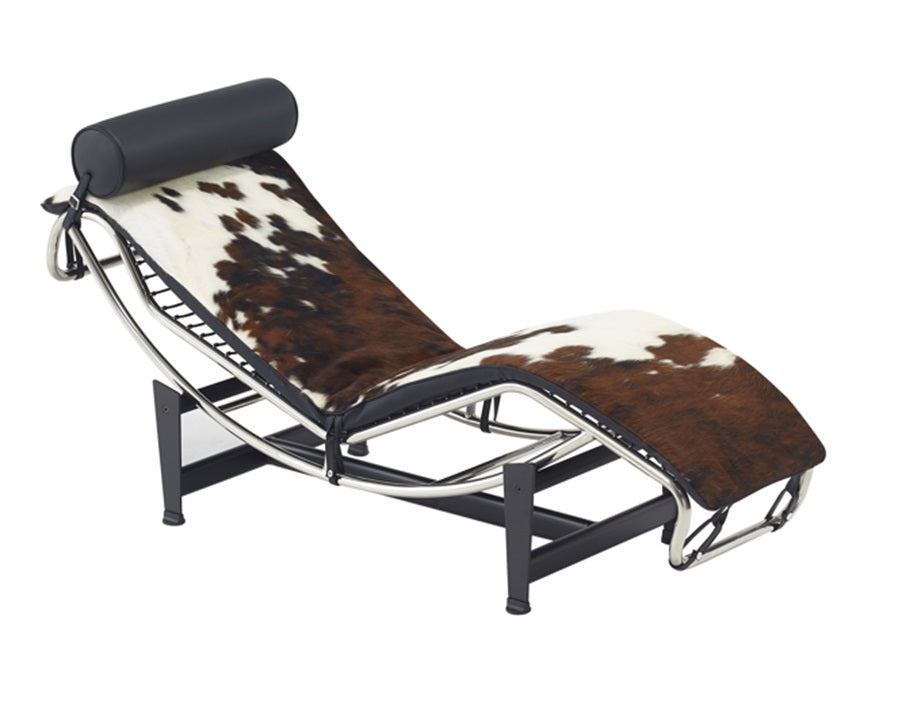 Cadeirinha de design de couro de poltrona Longue Pónei Corbus