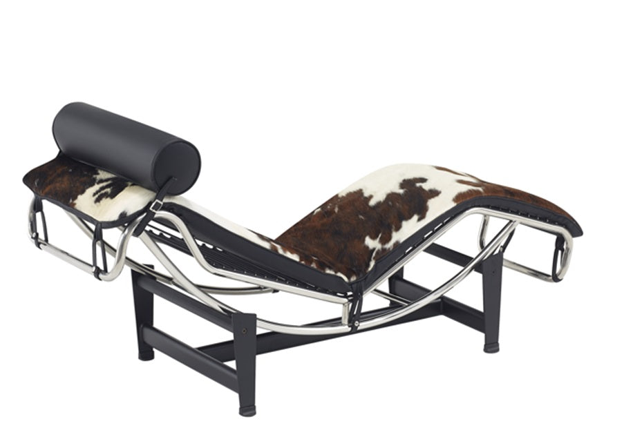 Cadeirinha de design de couro de poltrona Longue Pónei Corbus
