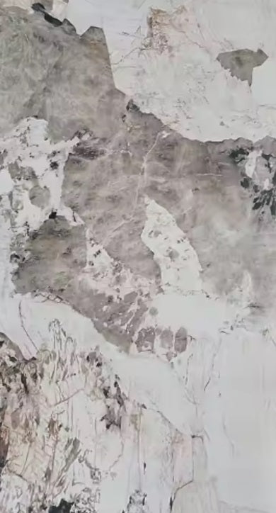 Mesa de comedor 200x100 piedra sinterizada y acero Kyzo