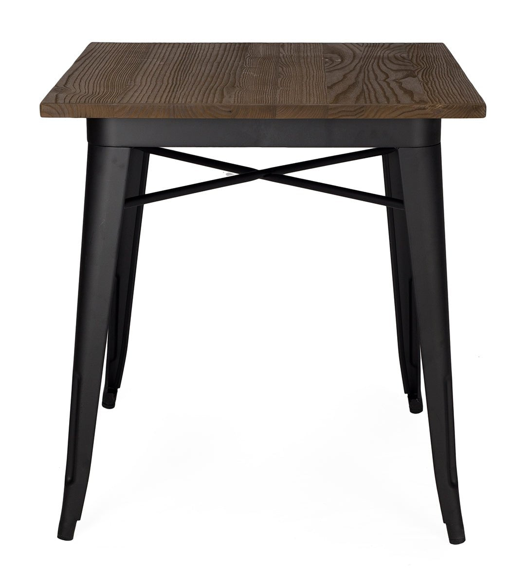 Mesa comedor industrial Tolux Madera negro mate - Vintahome