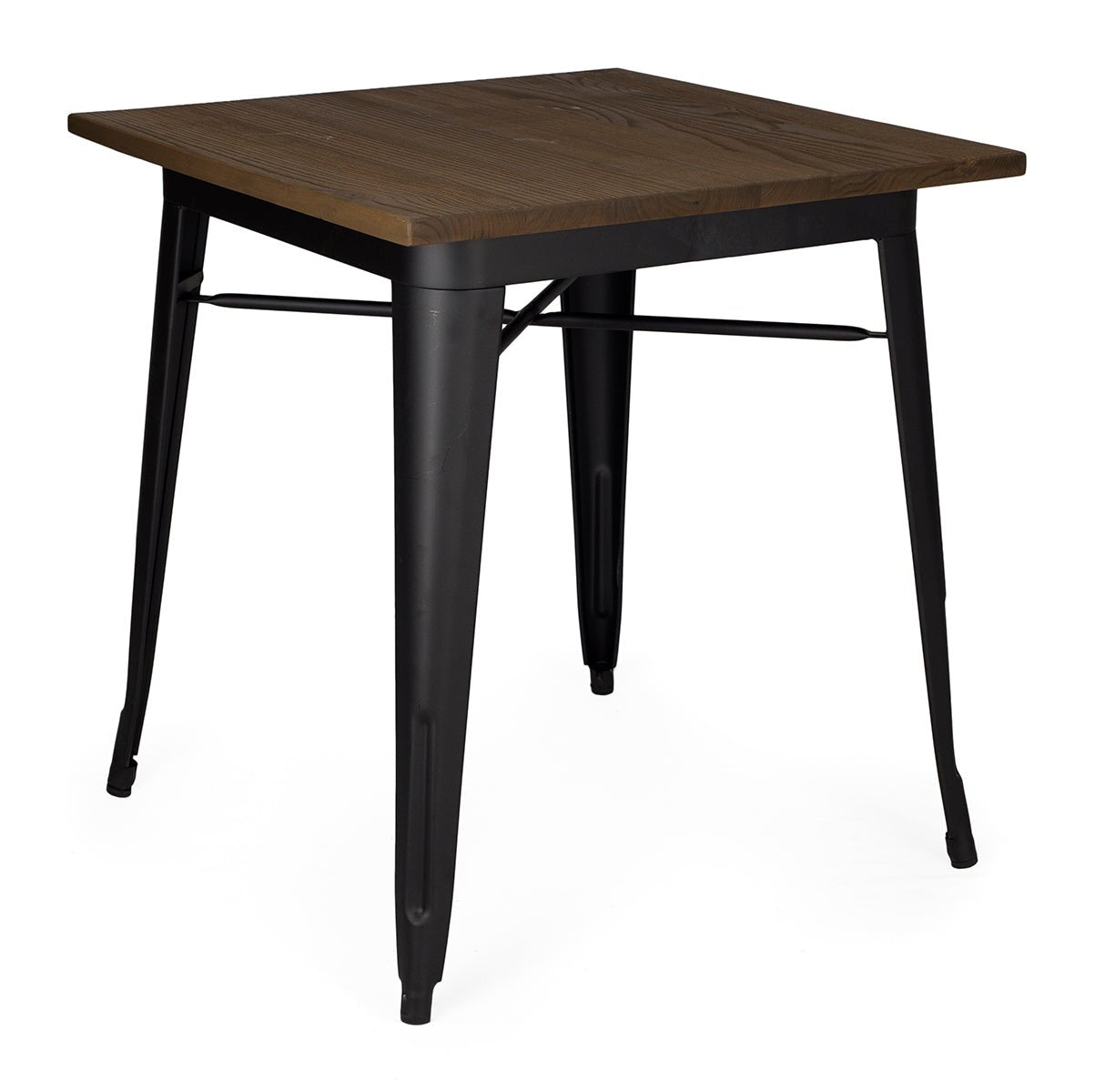 Mesa comedor industrial Tolux Madera negro mate - Vintahome