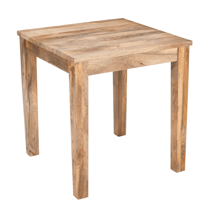 Mesa de bar cuadrada madera mango Ponty baja - Vintahome
