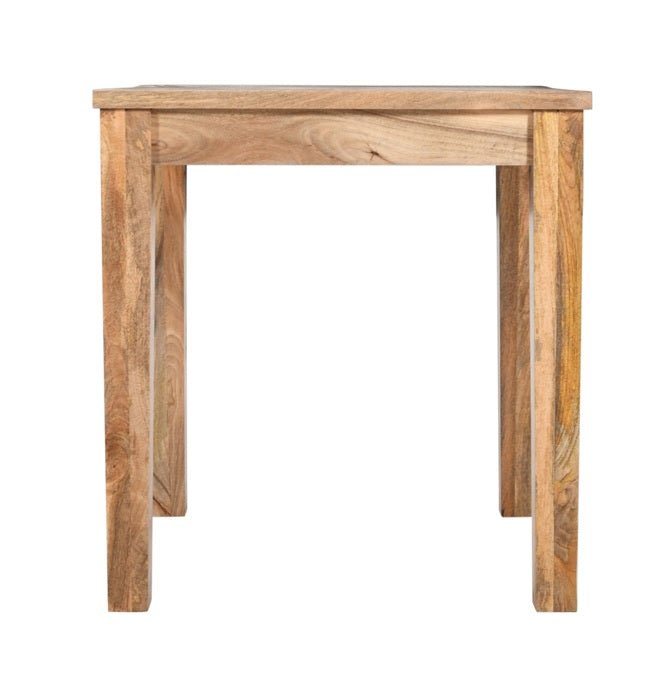 Mesa de bar cuadrada madera mango Ponty baja - Vintahome