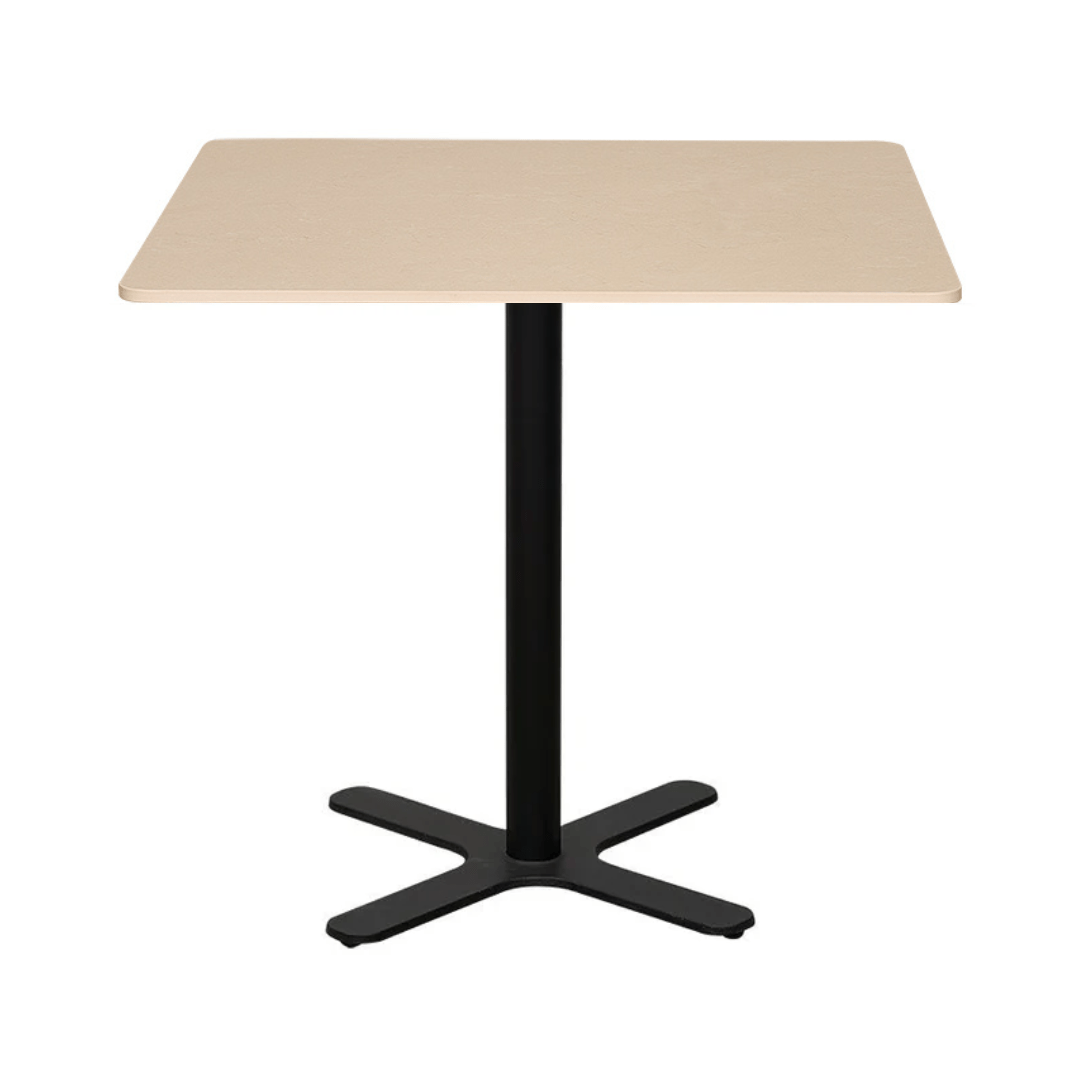 Mesa de bar cuadrada tapa piedra sinterizada Syra 70 - 80 cm - Vintahome