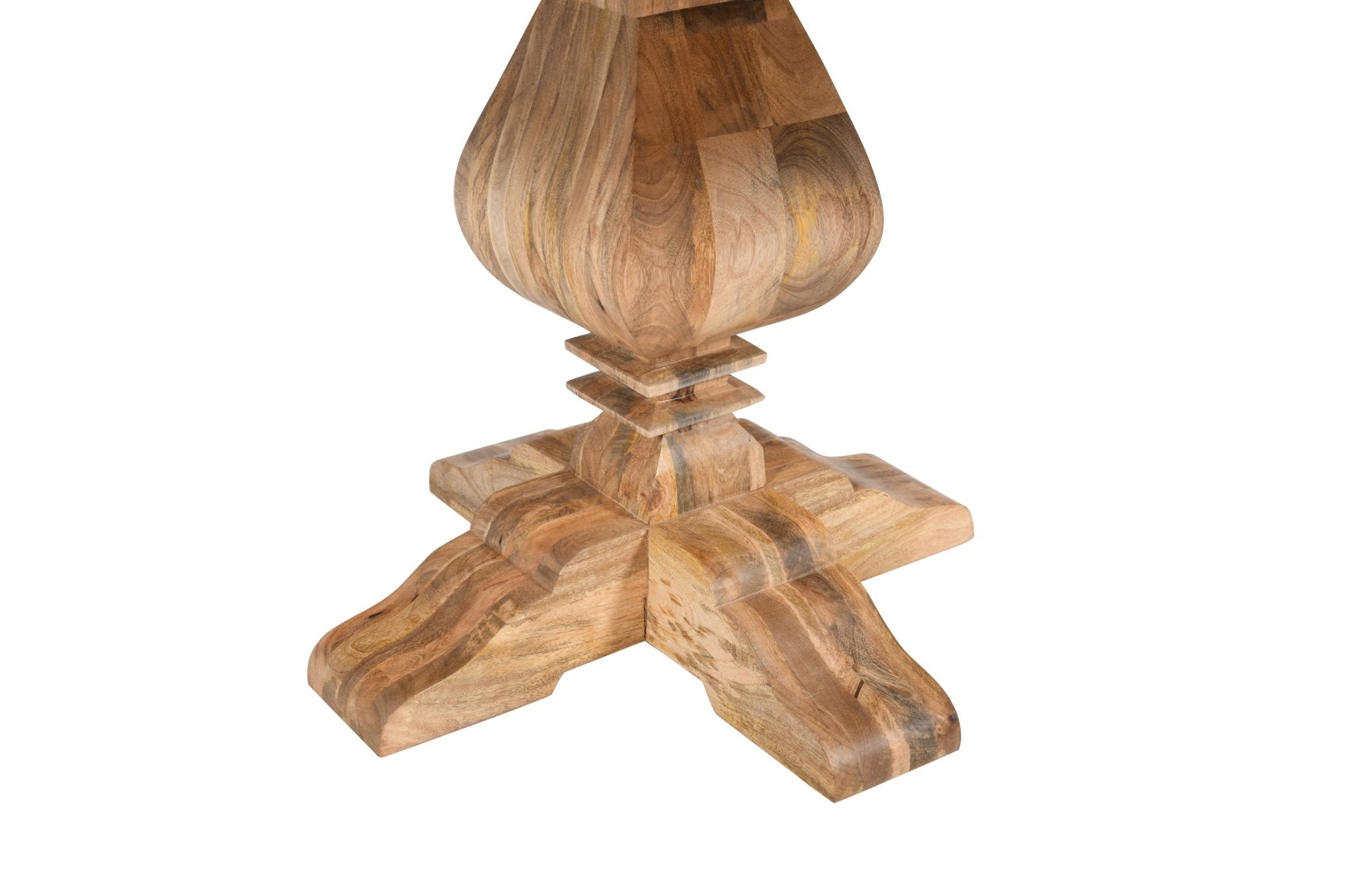 Mesa de comedor redonda madera de mango Leila 150 cm - Vintahome