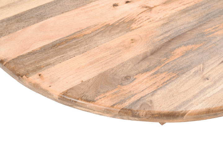 Mesa de comedor redonda madera de mango Leila 150 cm - Vintahome