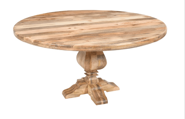 Mesa de comedor redonda madera de mango Leila 150 cm - Vintahome