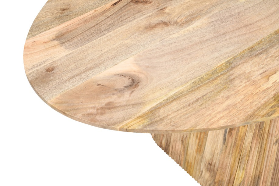 Mesa de comedor ovalada 200x100 madera mango Tainy