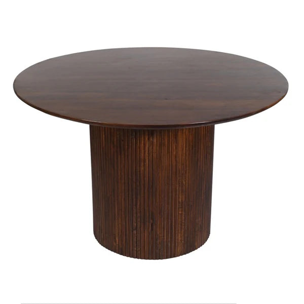 Mesa de comedor redonda de madera de mango Zuri