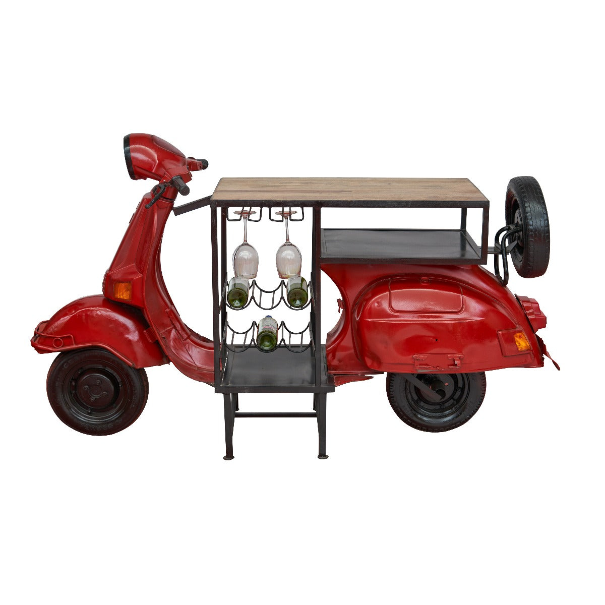 Mostrador de bar Scooter rojo
#color_Rojo