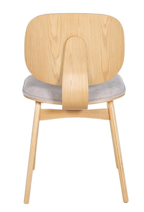 Silla de comedor de madera y tapizado Everly - Vintahome