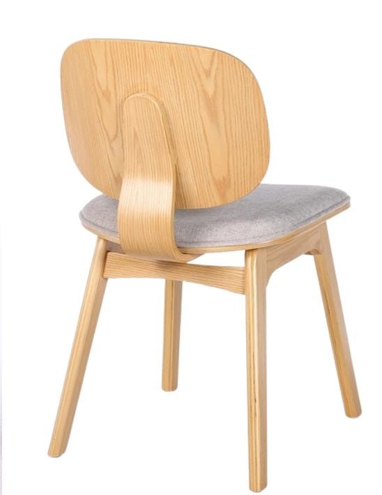 Silla de comedor de madera y tapizado Everly - Vintahome