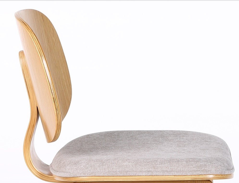 Silla de comedor de madera y tapizado Everly - Vintahome