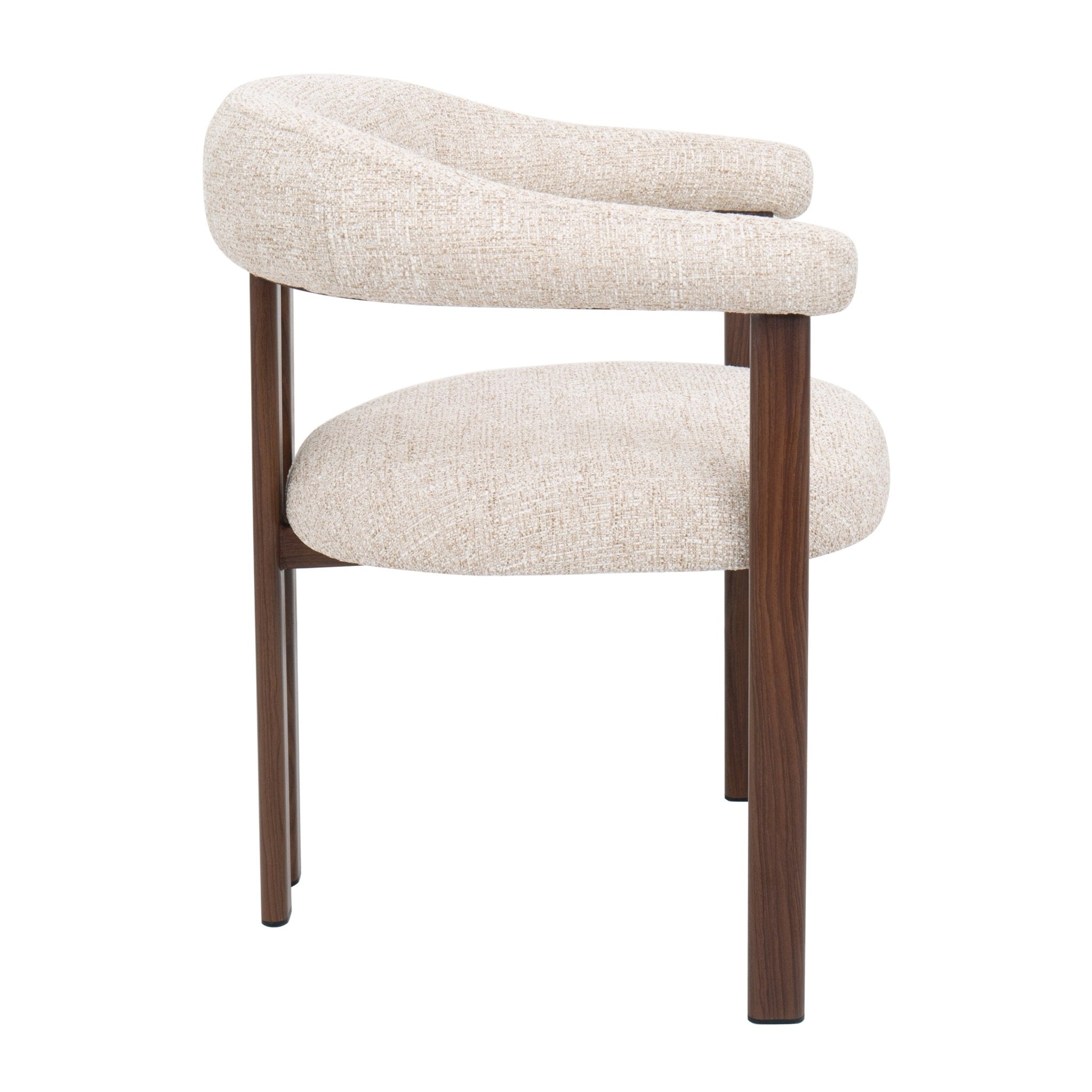 Silla de comedor escandinavo con brazos HYGGE Tapizado - Vintahome