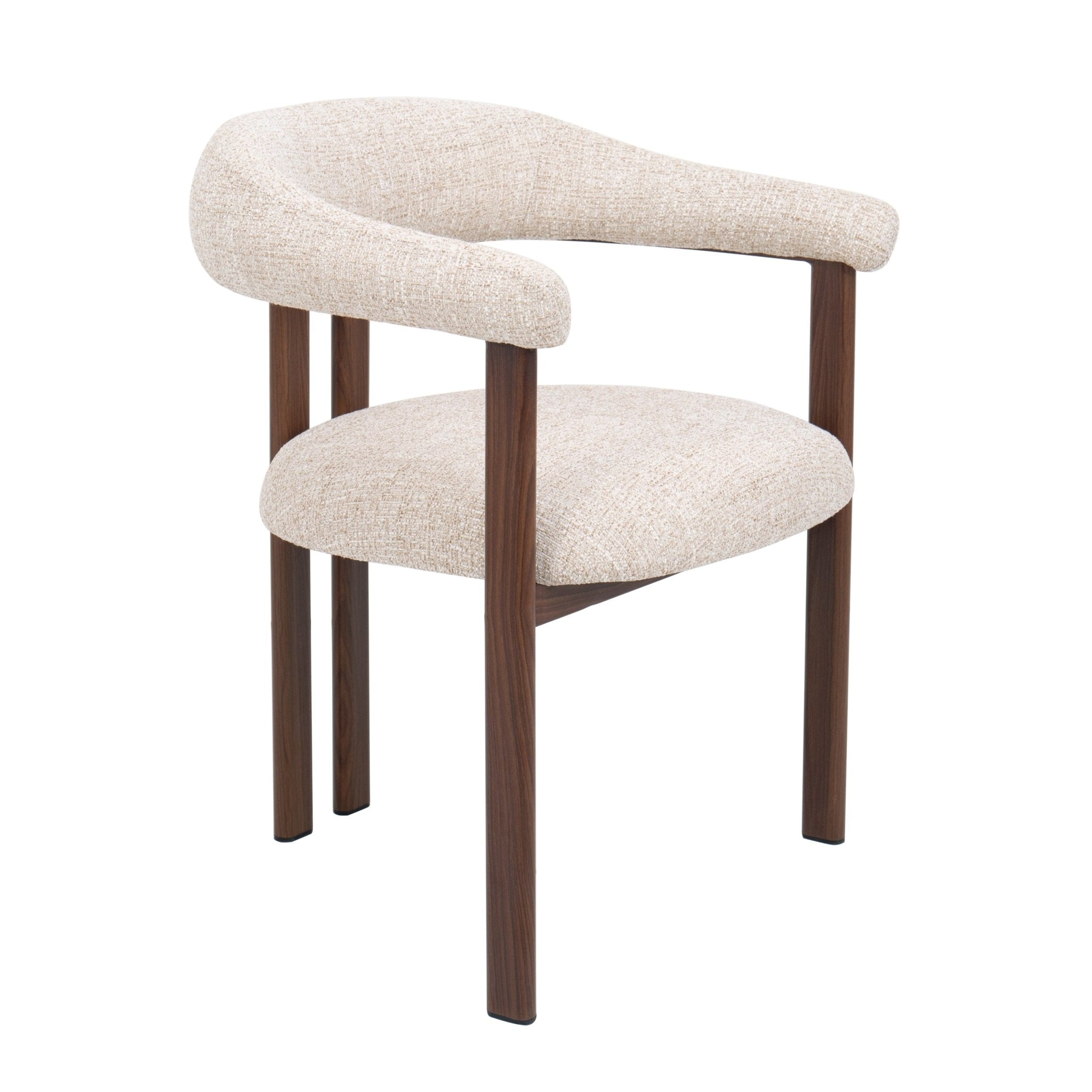 Silla de comedor escandinavo con brazos HYGGE Tapizado - Vintahome