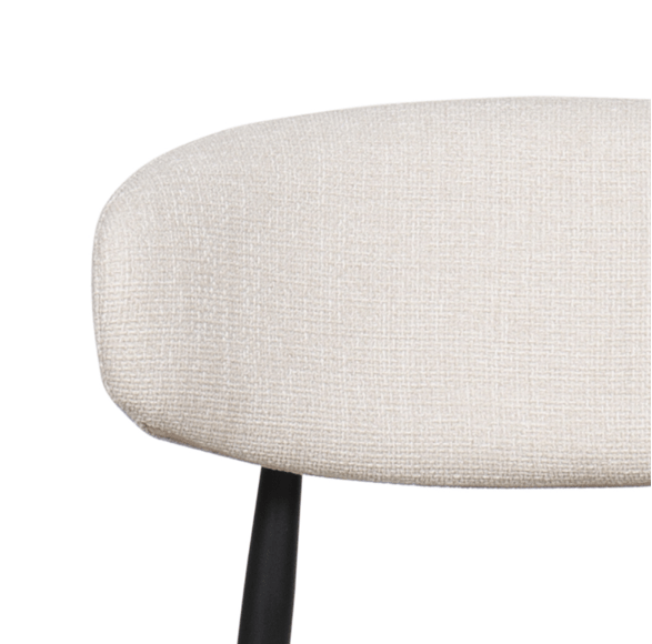 Silla de comedor nórdica acero negro Olimpo - Vintahome