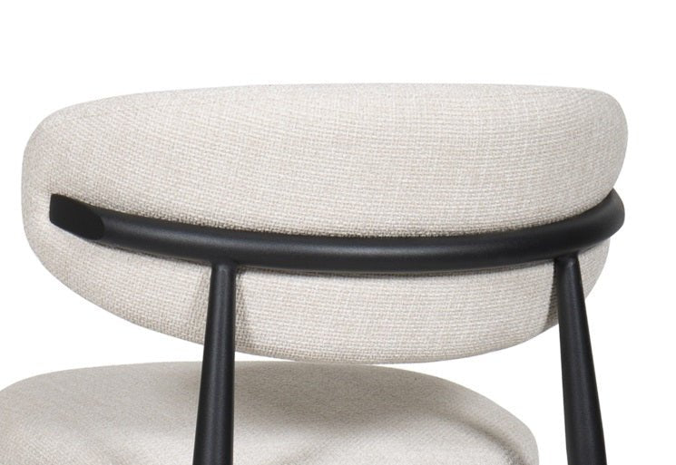 Silla de comedor nórdica acero negro Olimpo - Vintahome