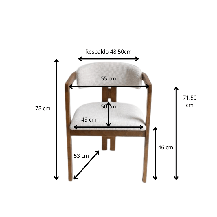 Silla de comedor nordica Clarys - Vintahome