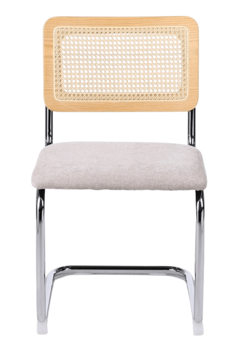 Silla de comedor ratán y tapizada Ninfa - Vintahome