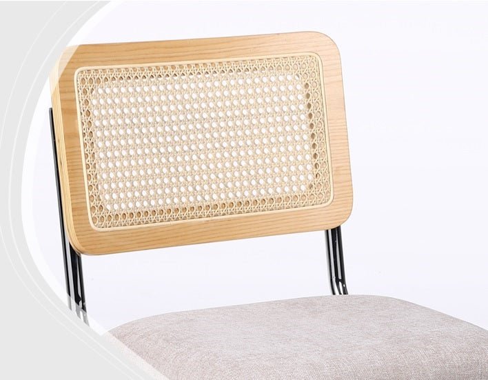 Silla de comedor ratán y tapizada Ninfa - Vintahome