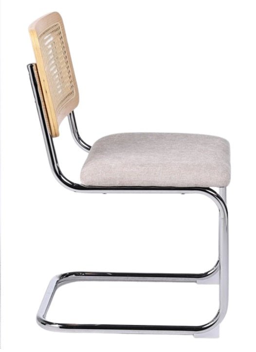 Silla de comedor ratán y tapizada Ninfa - Vintahome