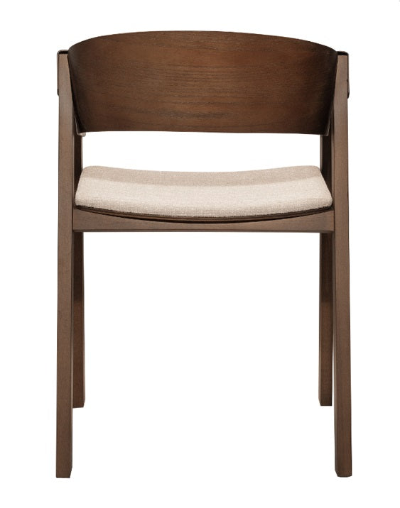 Silla de comedor con reposabrazos madera Manis