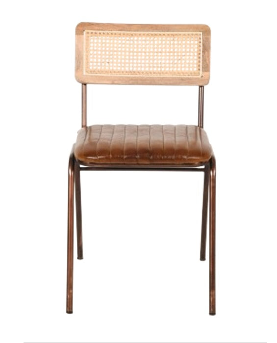 Silla comedor vintage cuero Sarya