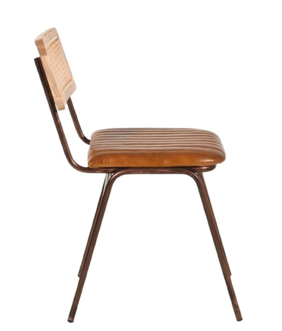 Silla comedor vintage cuero Sarya