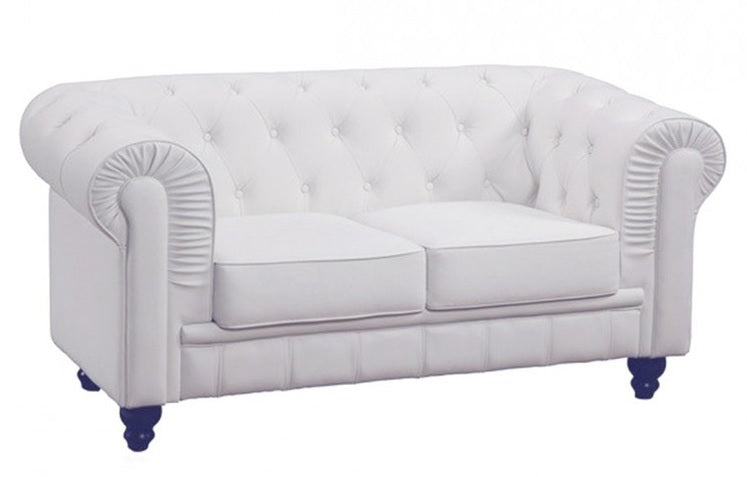 Divano Chester 2 posti in semipelle