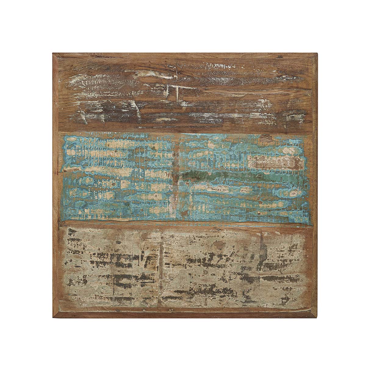 Tablero de mesa vintage Moy 70x70 maderas recicladas