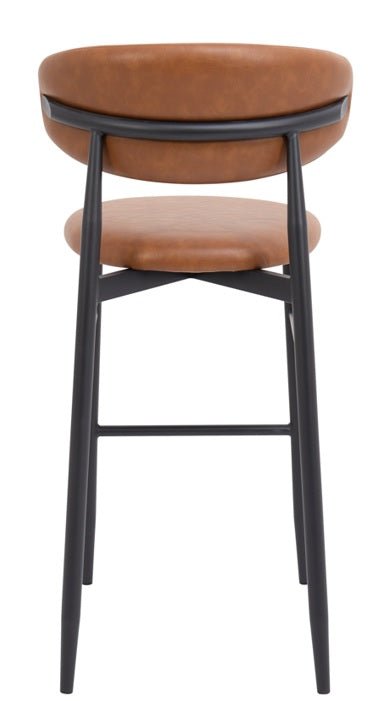 Taburete de bar nórdico Olimpo marrón vintage 75cm - Vintahome