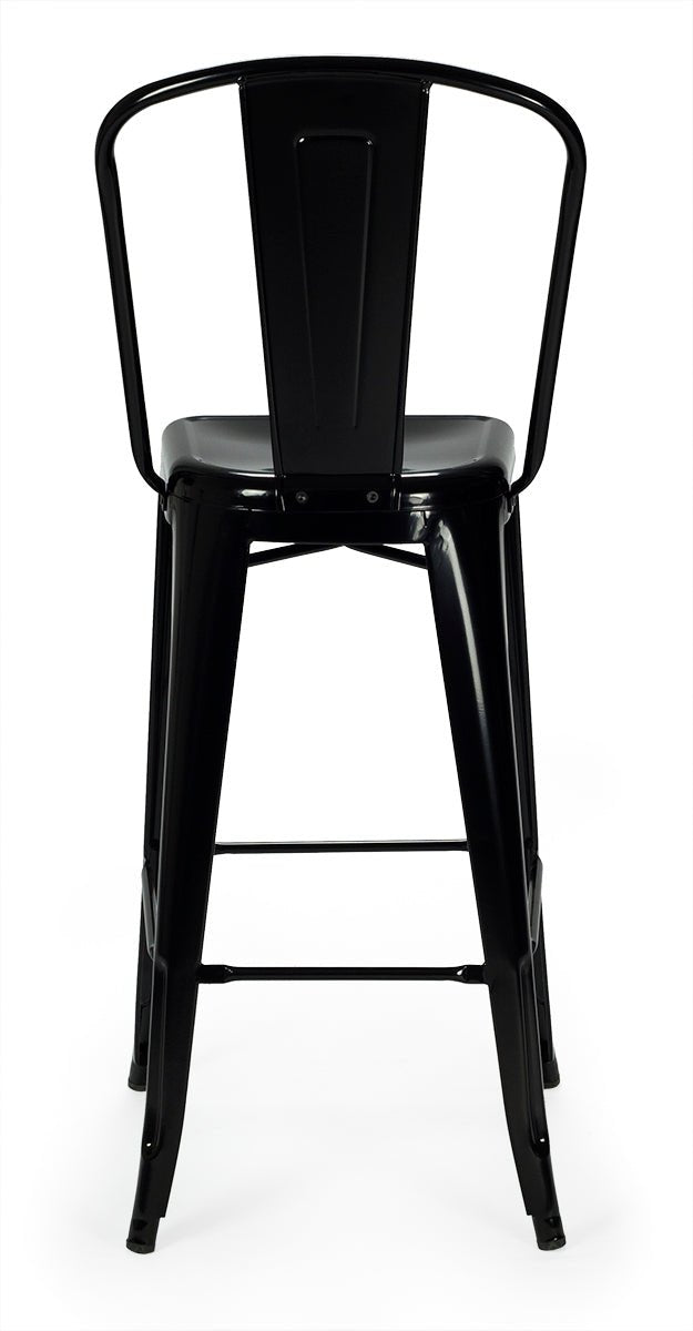 Taburete de bar Tolux Respaldo alto - Vintahome
#color_Negro