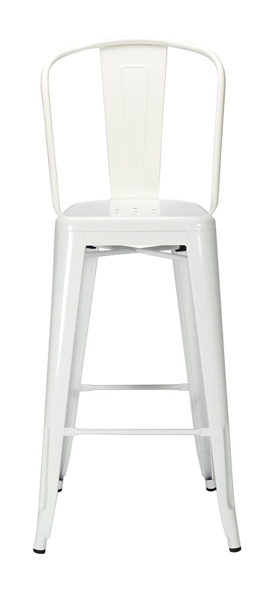 Taburete de bar Tolux Respaldo alto - Vintahome
#color_Blanco