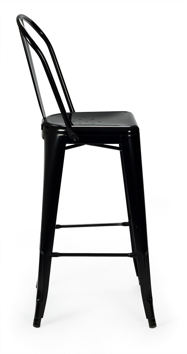 Taburete de bar Tolux Respaldo alto - Vintahome
#color_Negro