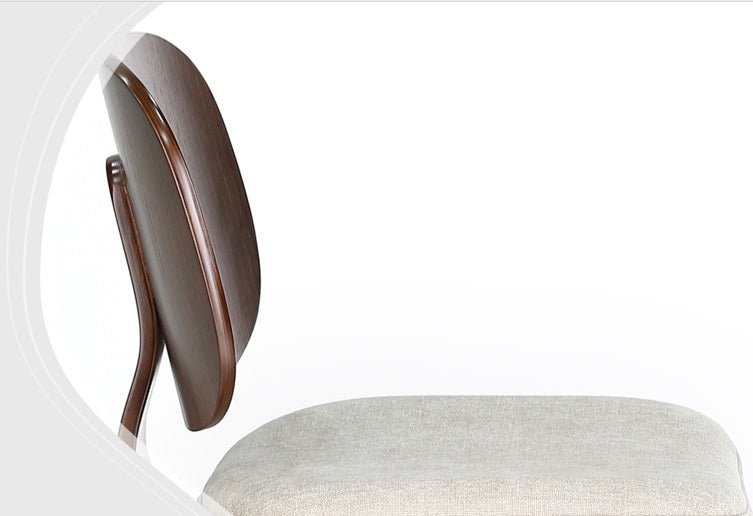 Taburete madera nogal y tapizado H65 Everly - Vintahome