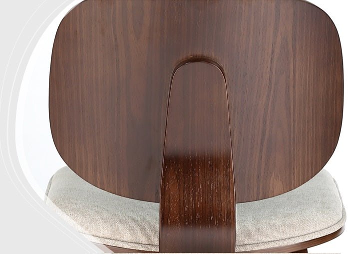 Taburete madera nogal y tapizado H65 Everly - Vintahome