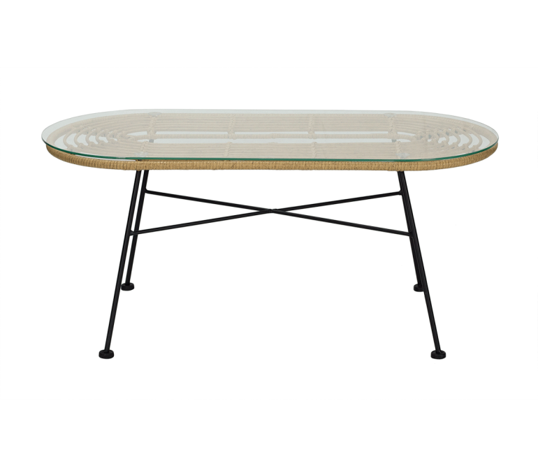 Table basse en rotin Tiber