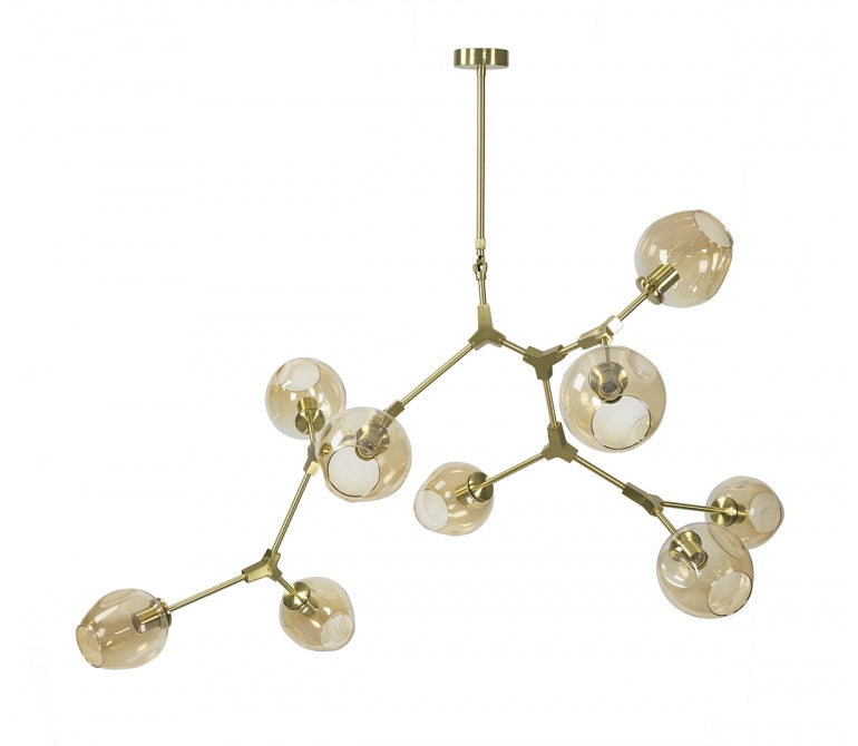 Lustre de suspensão Chandelier Adel 9 ouro