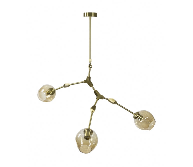 Lampada a sospensione Chandelier golden Adel 3