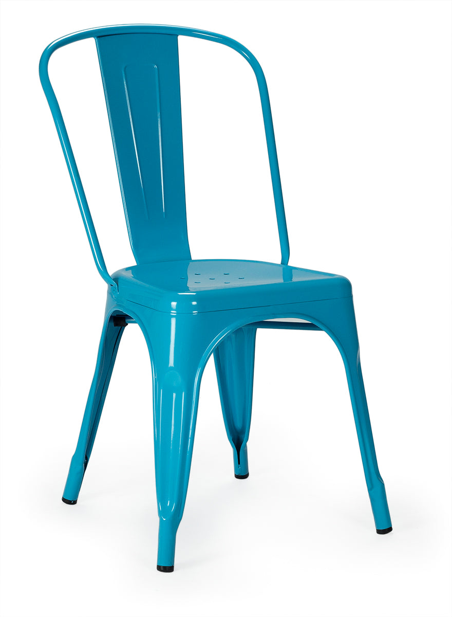 Sedia da pranzo in acciaio Nux