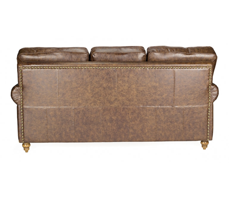 Sofa vintage semipiel envejecido Franklin