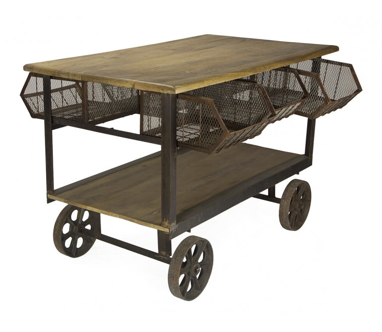 Carro Isla industrial 6 cajones