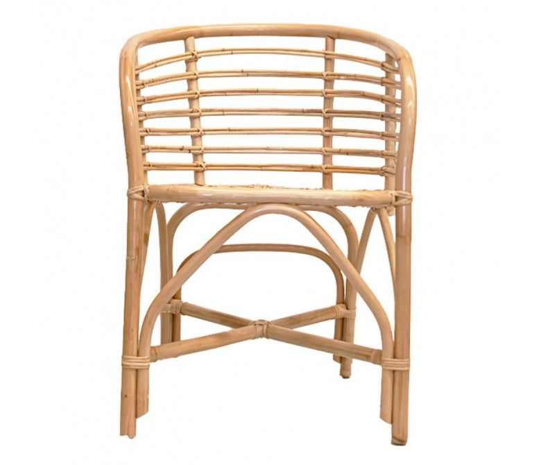 Cadeirão de rotim trançado natural Urco