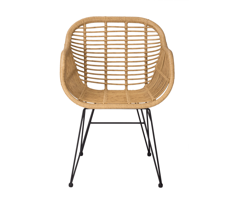 Chaise à manger nordique en rotin Elba