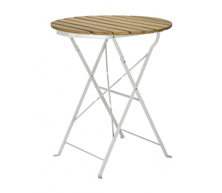 Bistro stijl houten tuintafel