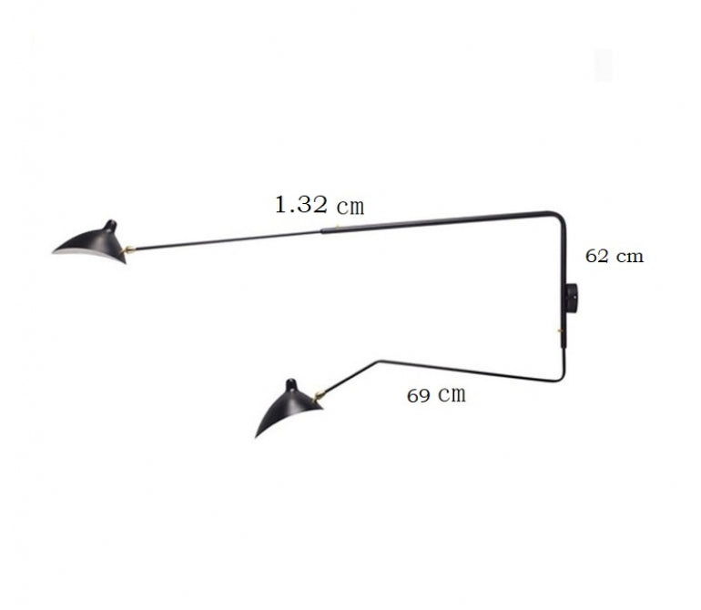 Lámpara de aplique diseño Sergent two