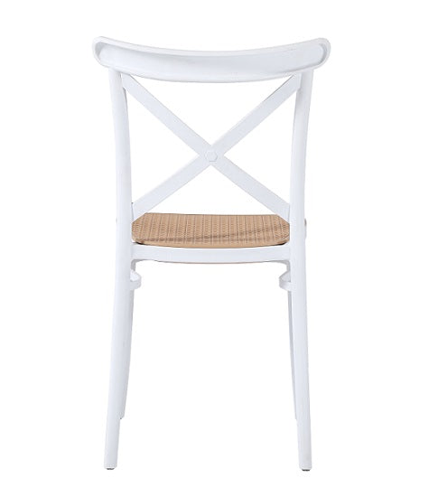 Sedia da pranzo impilabile in polipropilene Cross