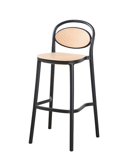 Sgabello alto impilabile in polipropilene Lara