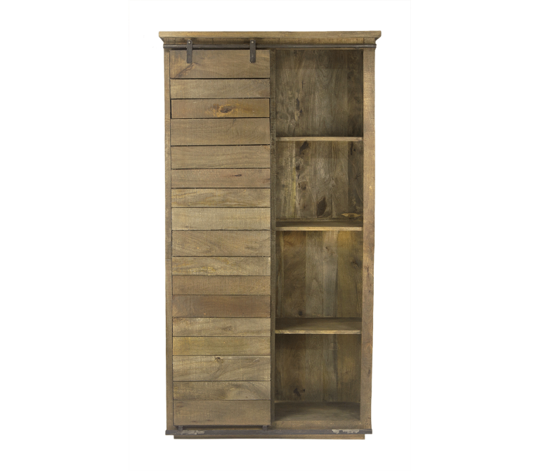Armario con estanteria en madera Cannes