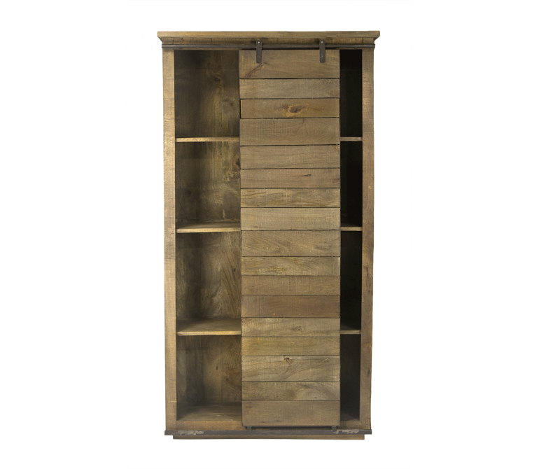 Armario con estanteria en madera Cannes